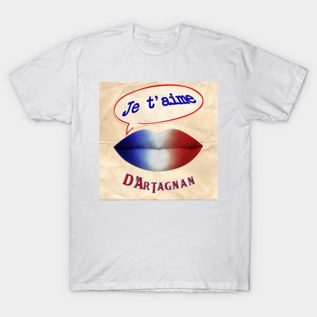 FRENCH KISS JETAIME D'ARTAGNAN T-Shirt by ShamSahid